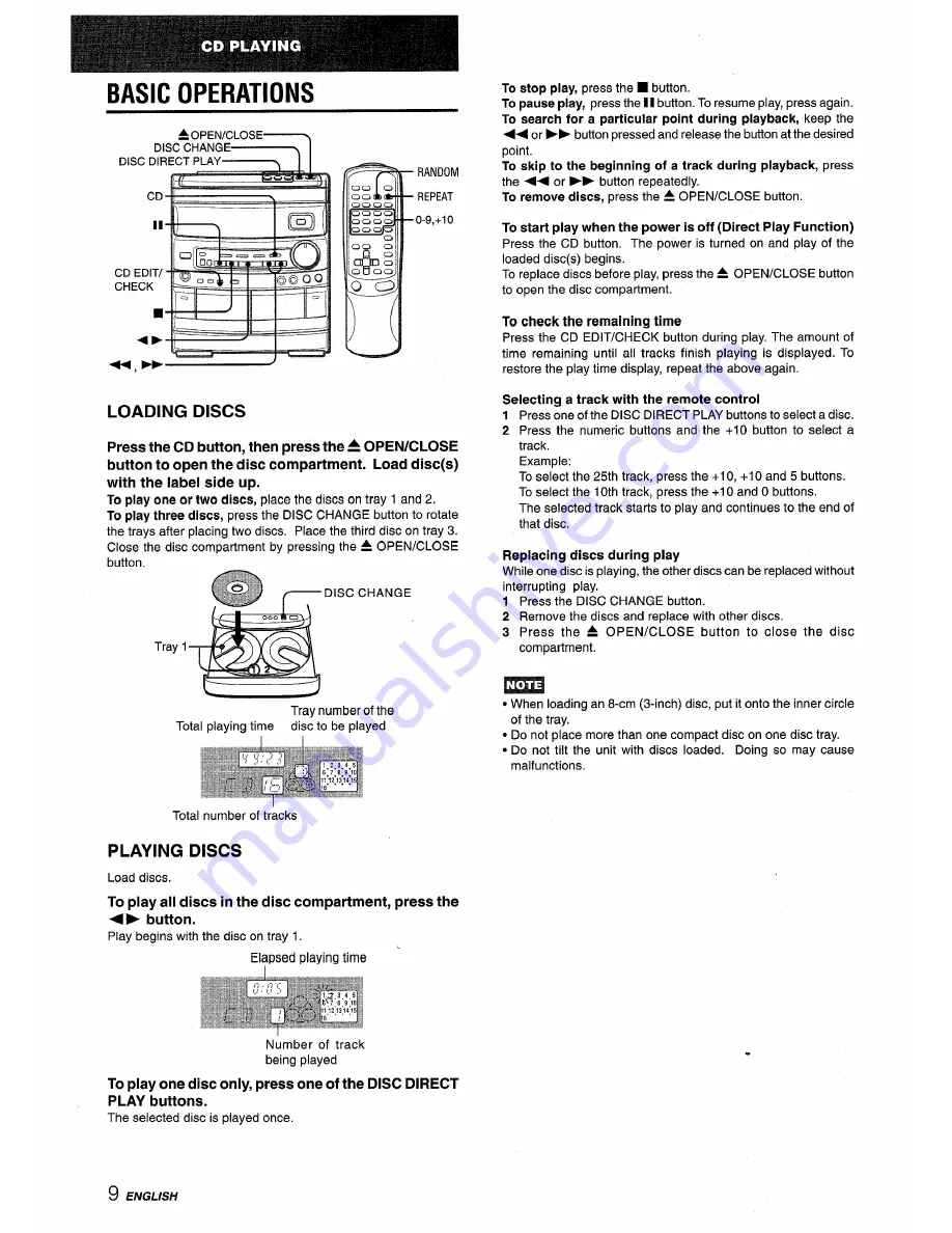 Aiwa CX-NV8000 Скачать руководство пользователя страница 10