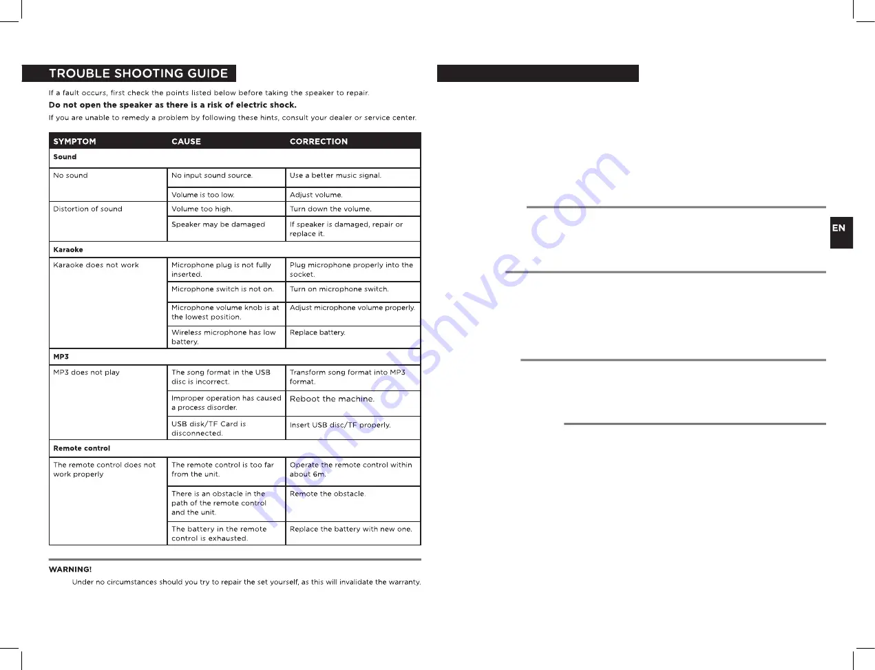 Aiwa EARTHQUAKE KBTUS-900 User Manual Download Page 8