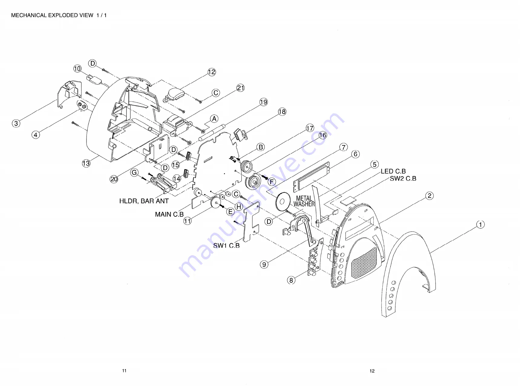 Aiwa FR-A305 Service Manual Download Page 8