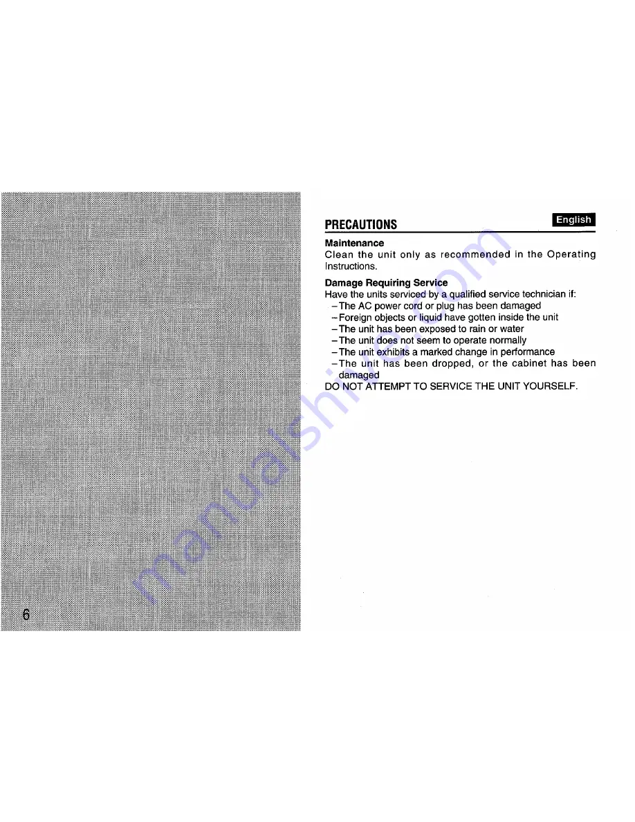 Aiwa FR-A308 Operating Instructions Manual Download Page 6