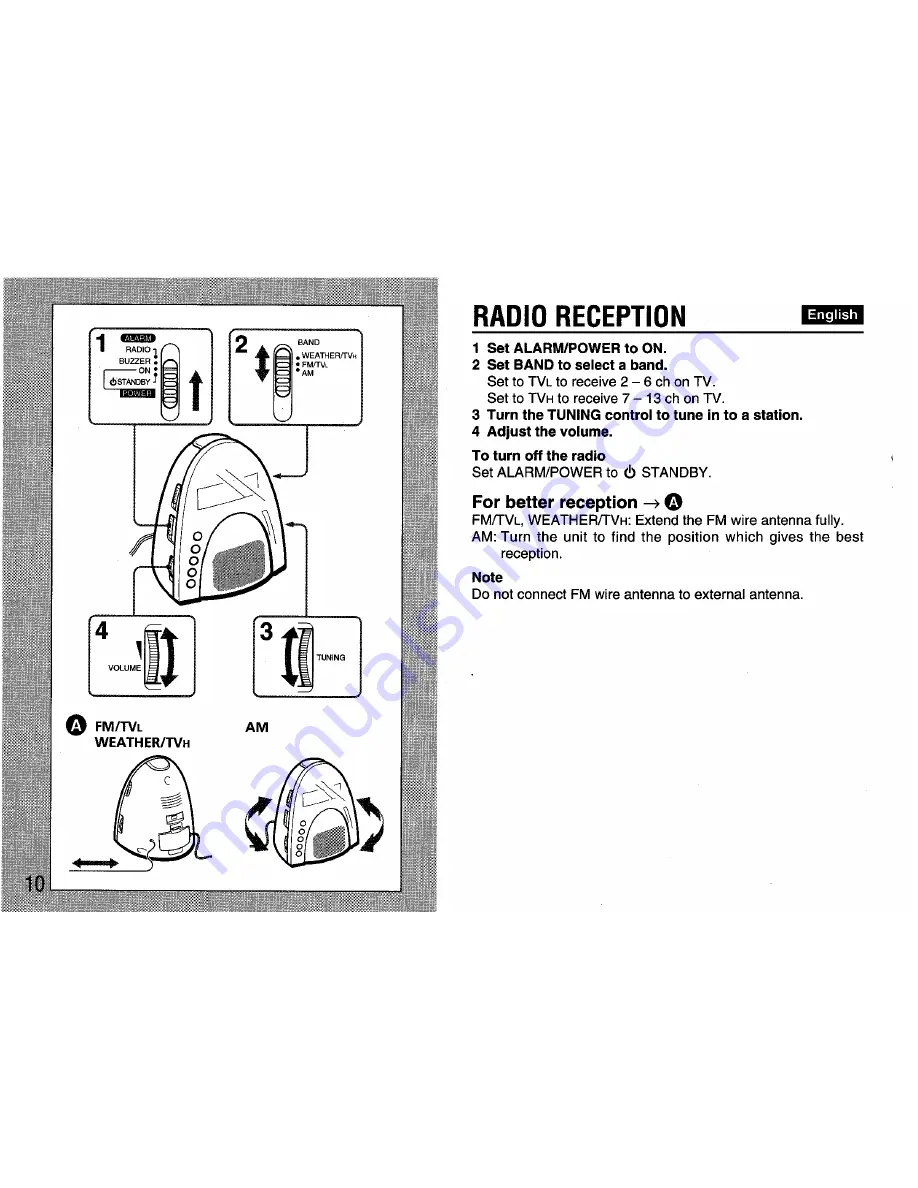 Aiwa FR-A308 Operating Instructions Manual Download Page 10