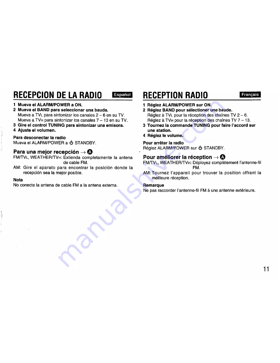 Aiwa FR-A308 Operating Instructions Manual Download Page 11