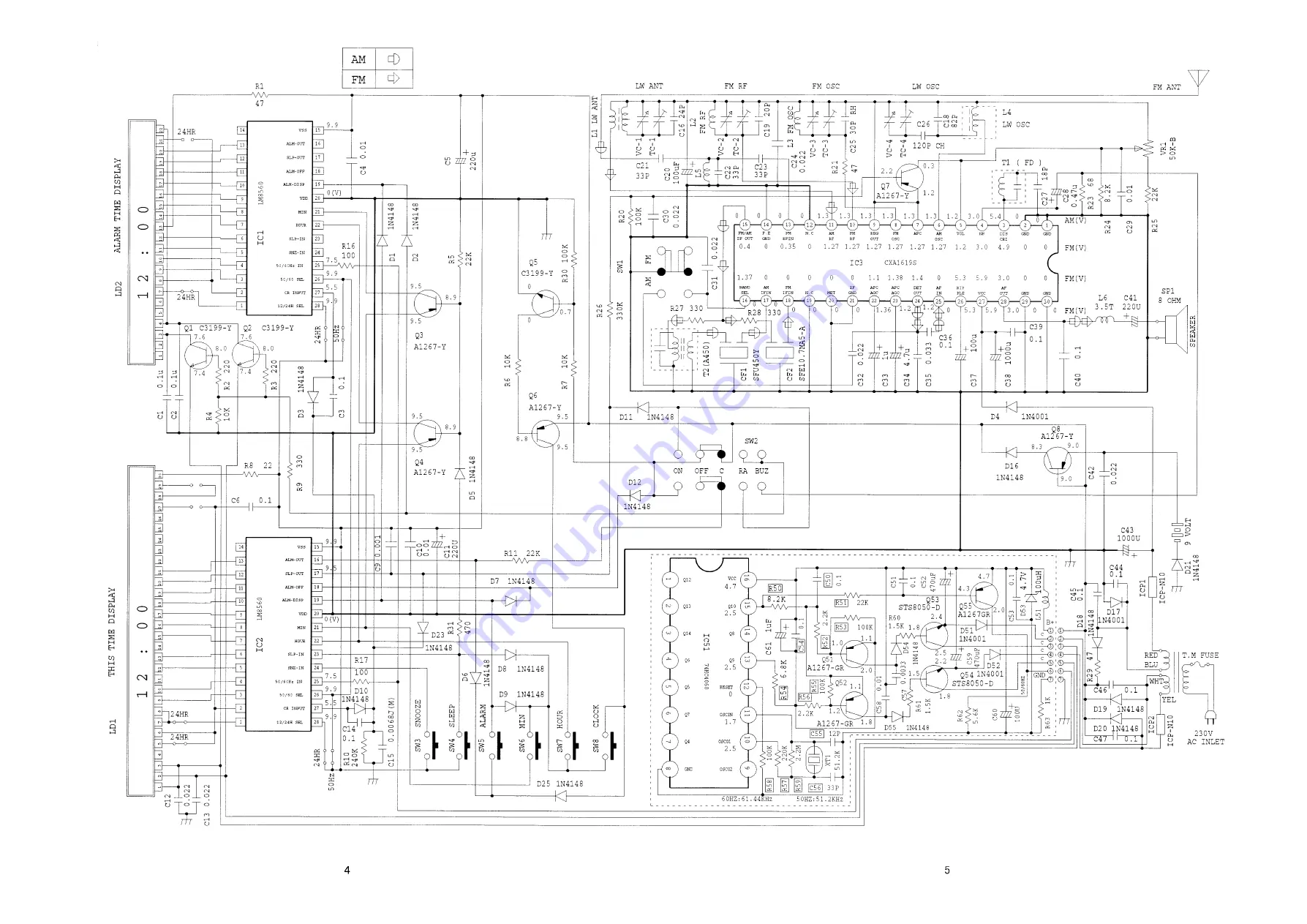 Aiwa FR-A351 Service Manual Download Page 4