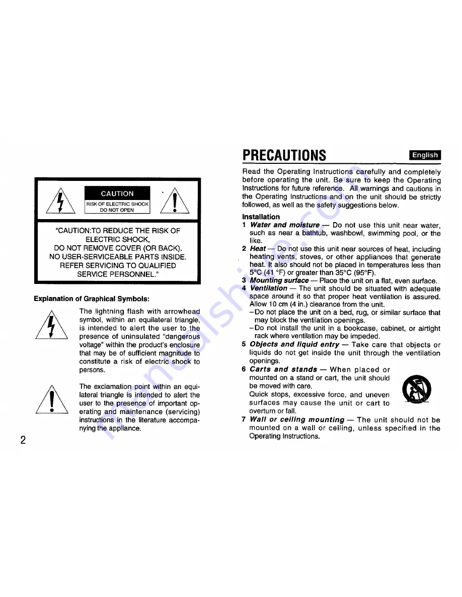 Aiwa FR-A47 Operating Instructions Manual Download Page 2