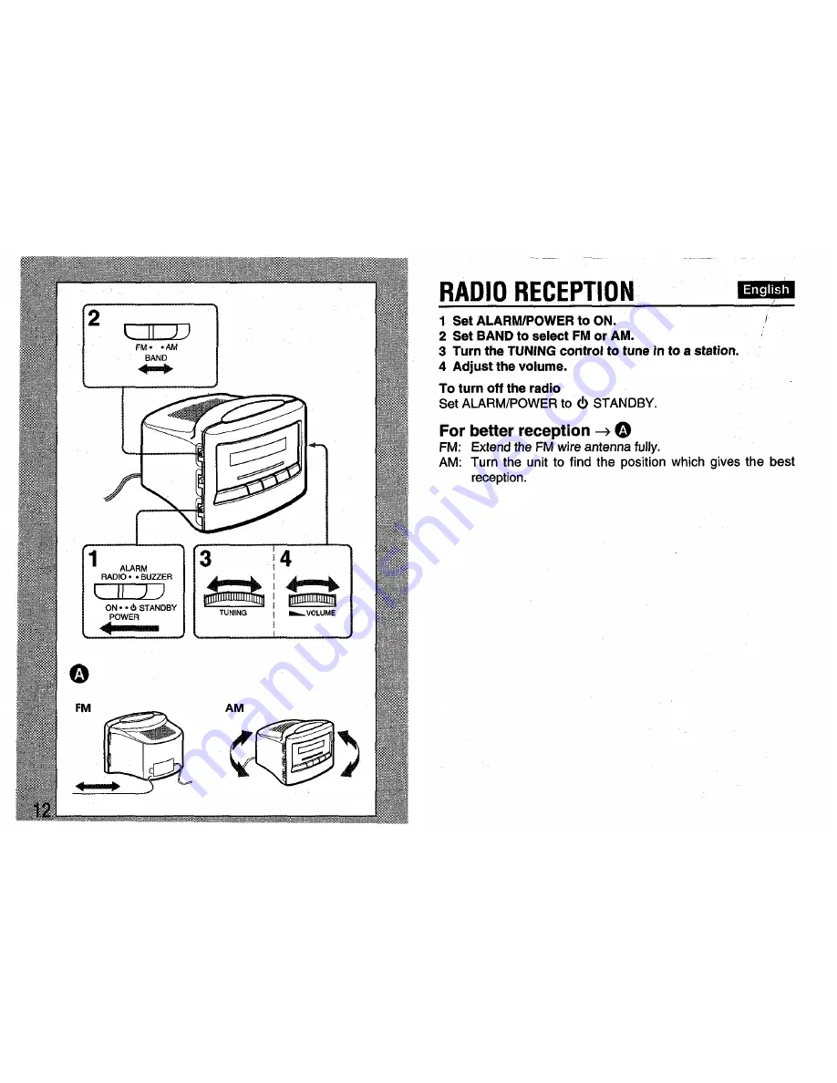 Aiwa FR-A47 Operating Instructions Manual Download Page 12