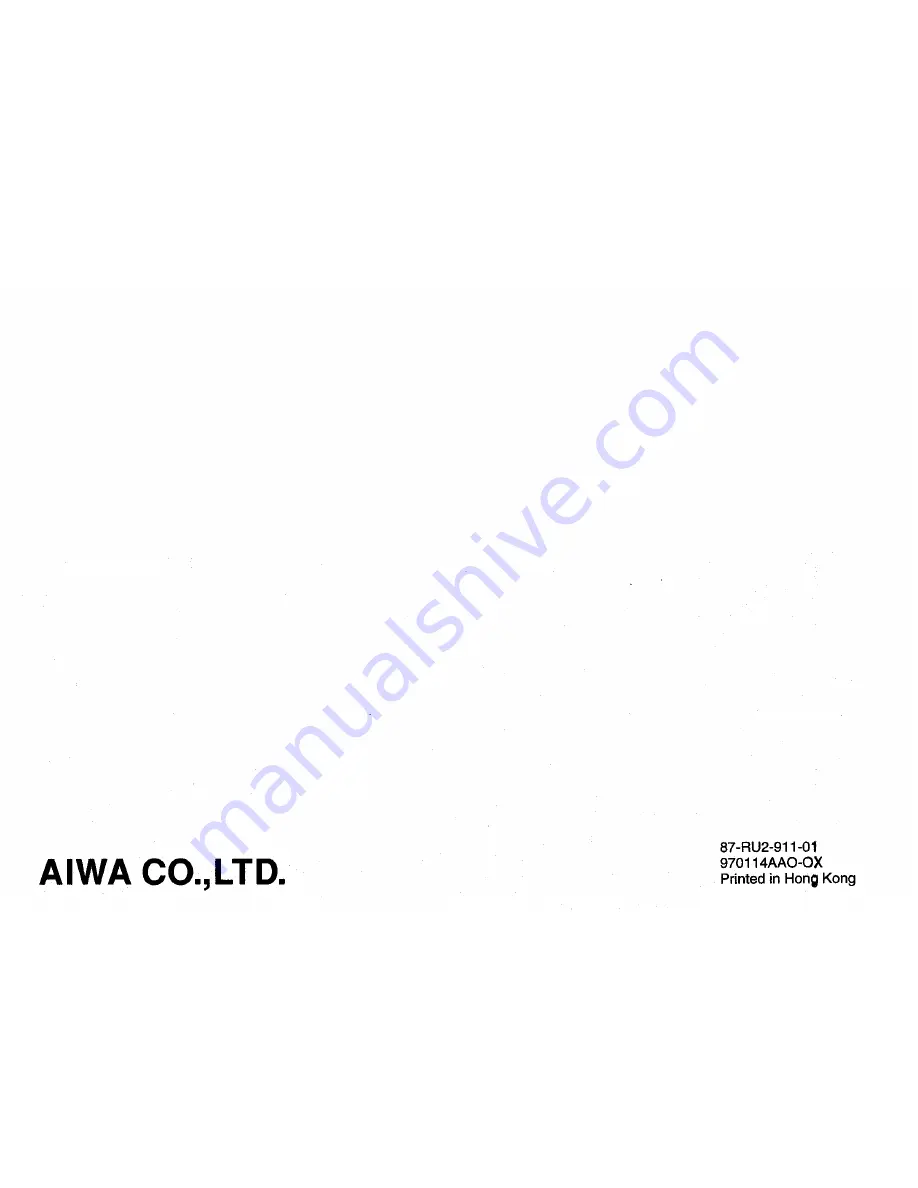 Aiwa FR-A47 Operating Instructions Manual Download Page 24