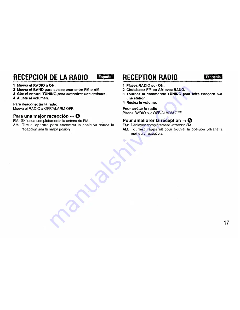 Aiwa FR-C150 Operating Instructions Manual Download Page 17