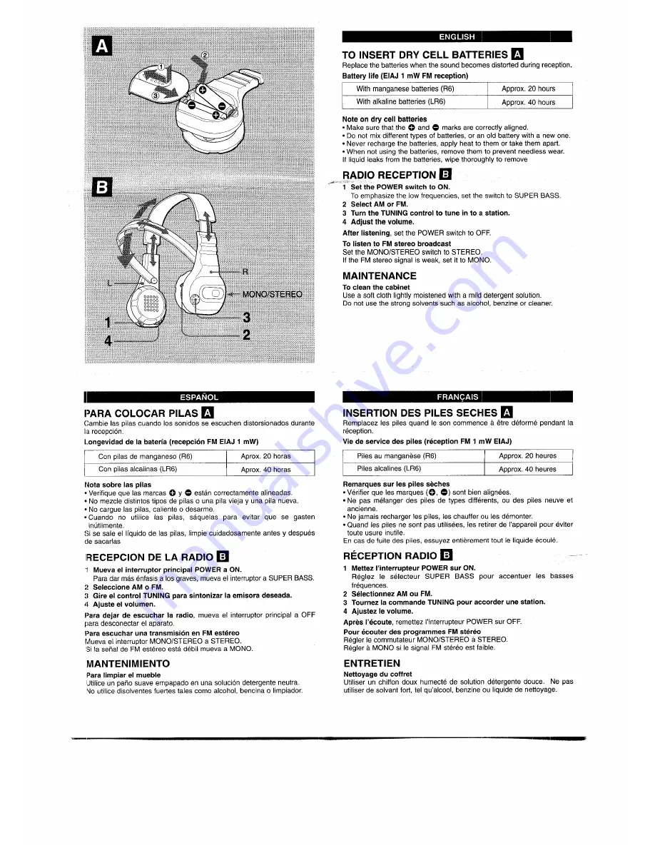 Aiwa HR-SP35 Operating Instructions Download Page 2