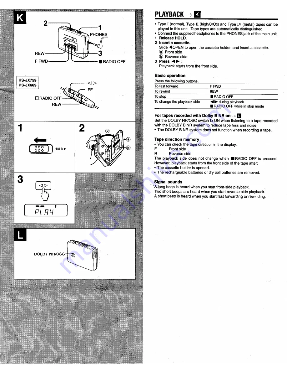 Aiwa HS-JX669 Operating Instructions Manual Download Page 4