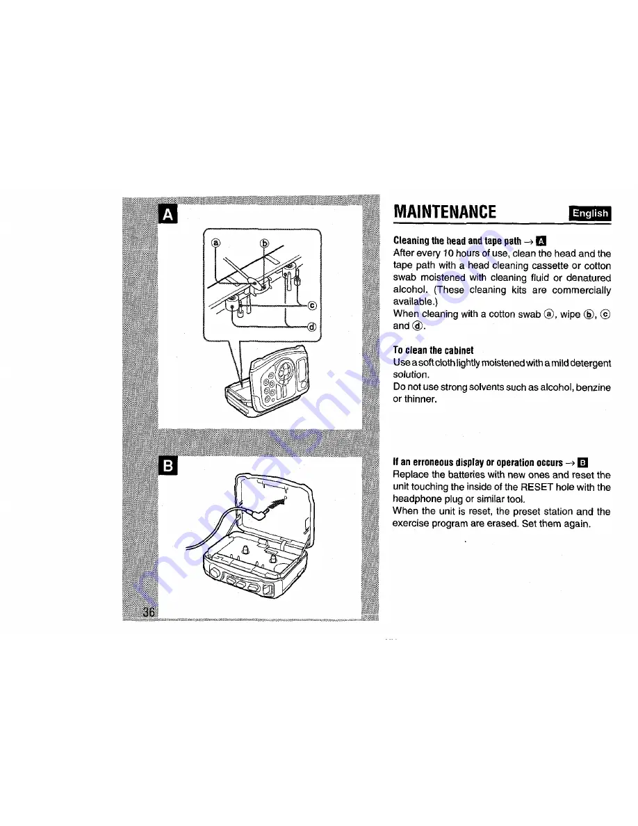 Aiwa HS-SP570 Operating Instructions Manual Download Page 36