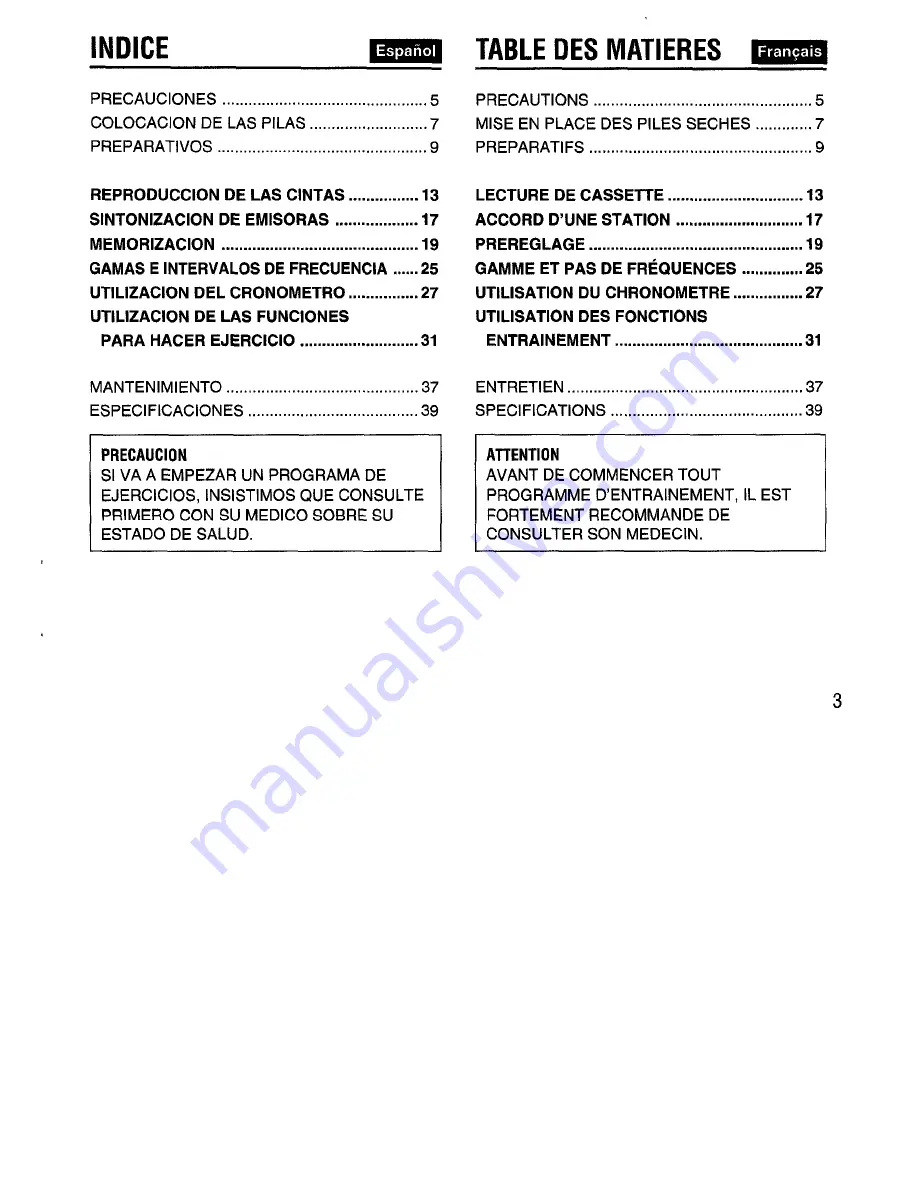 Aiwa HS-SP590 Operating Instructions Manual Download Page 3