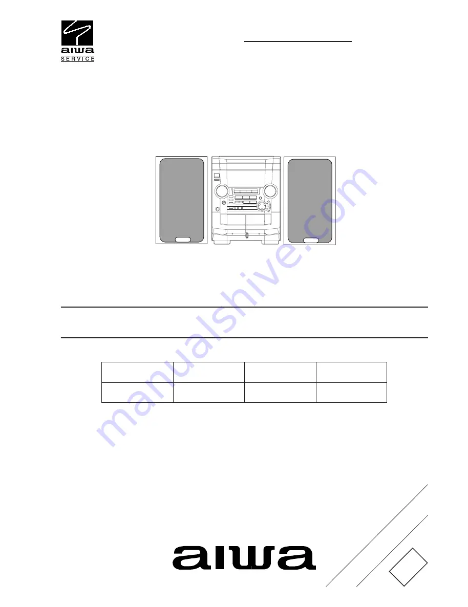 Aiwa NSX-SZ50 Service Manual Download Page 1