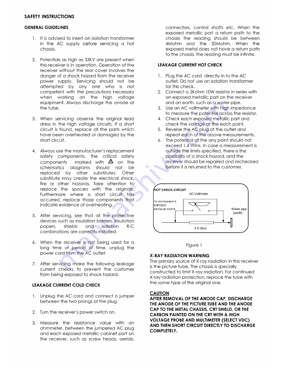 Aiwa TV-14MT11 Service Manual Download Page 3