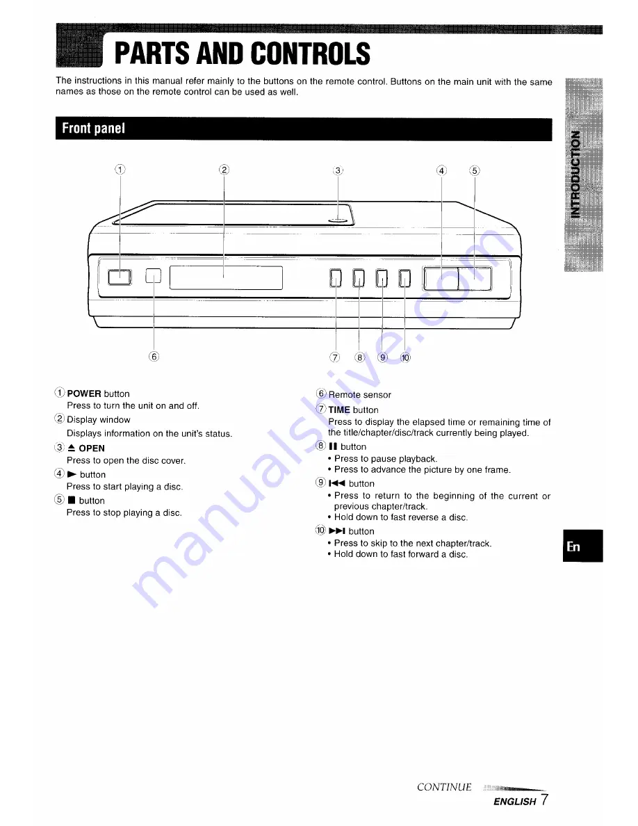 Aiwa XD-DV10 Operating Instructions Manual Download Page 7