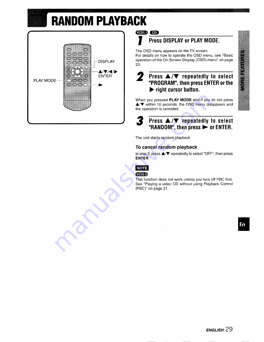 Aiwa XD-DV10 Operating Instructions Manual Download Page 29