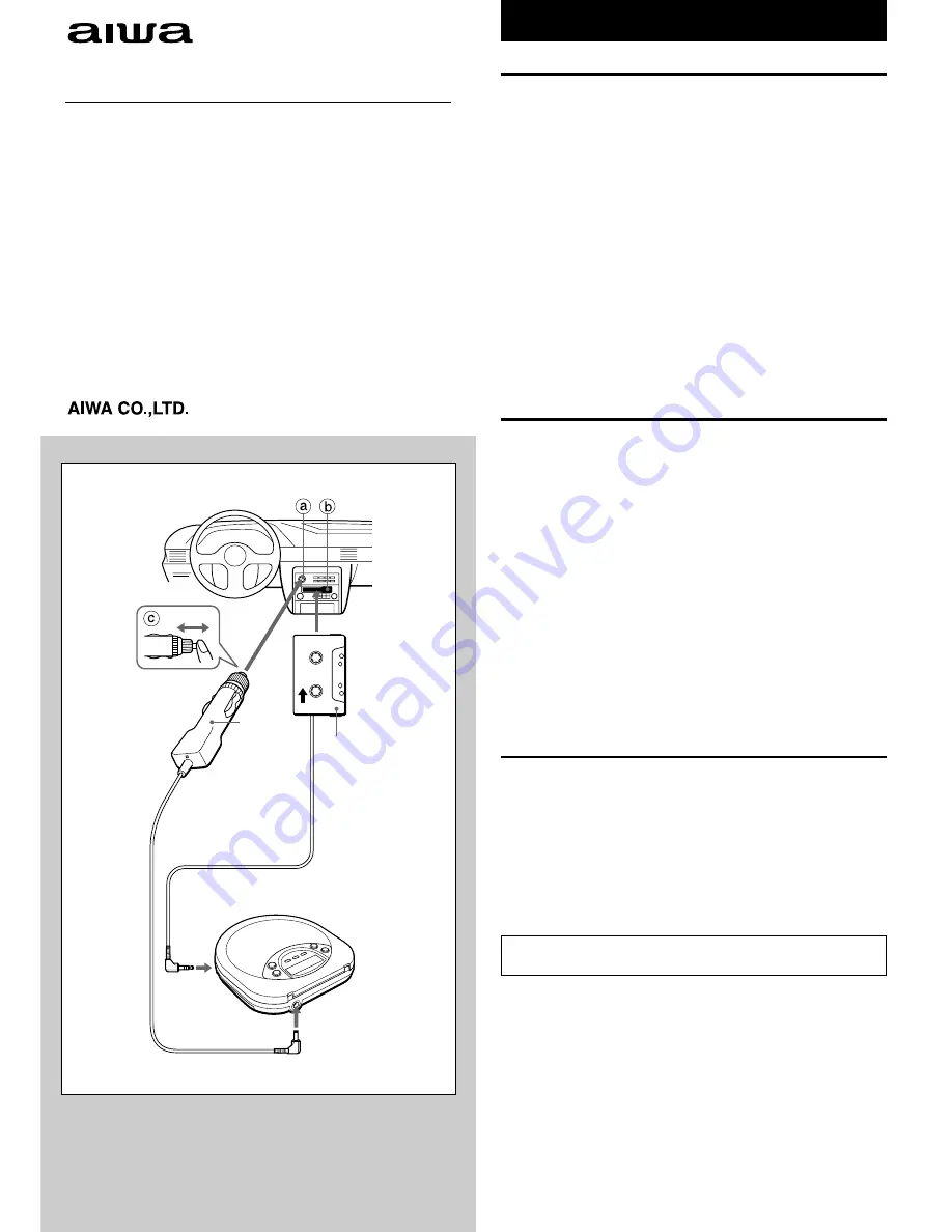 Aiwa XP-V7260C Operating Instructions Download Page 1