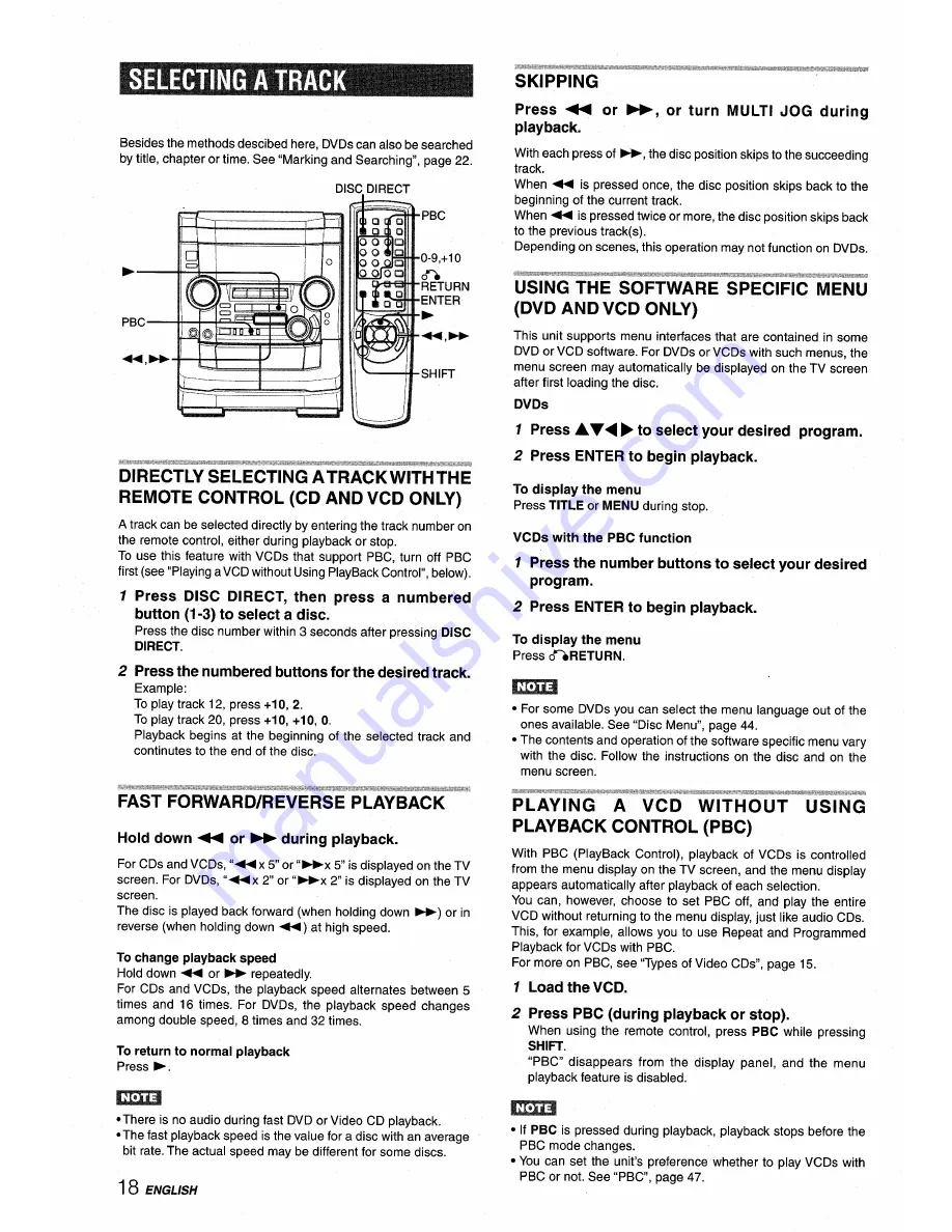 Aiwa XR-DV526 Operating Instructions Manual Download Page 18