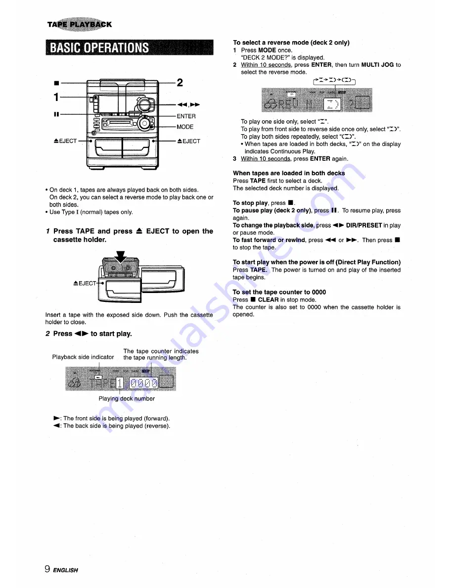 Aiwa XR-H33MD Operating Instructions Manual Download Page 10