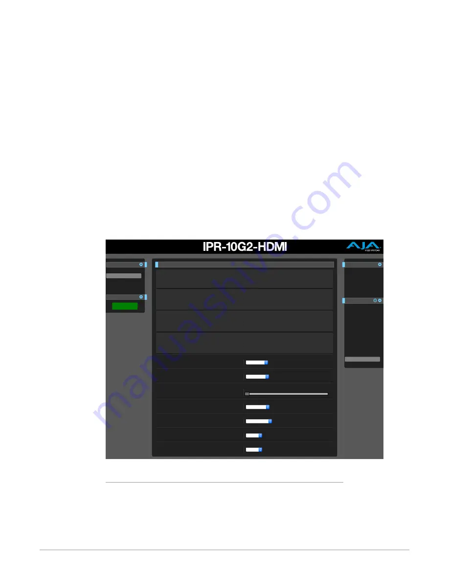 AJA Video Systems Inc IPR-10G-HDMI Скачать руководство пользователя страница 38