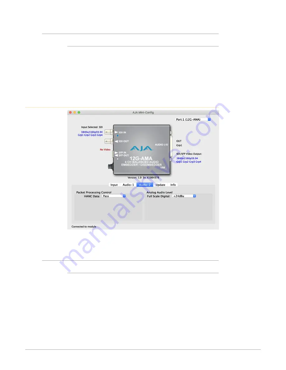 AJA 12G-AMA Скачать руководство пользователя страница 19