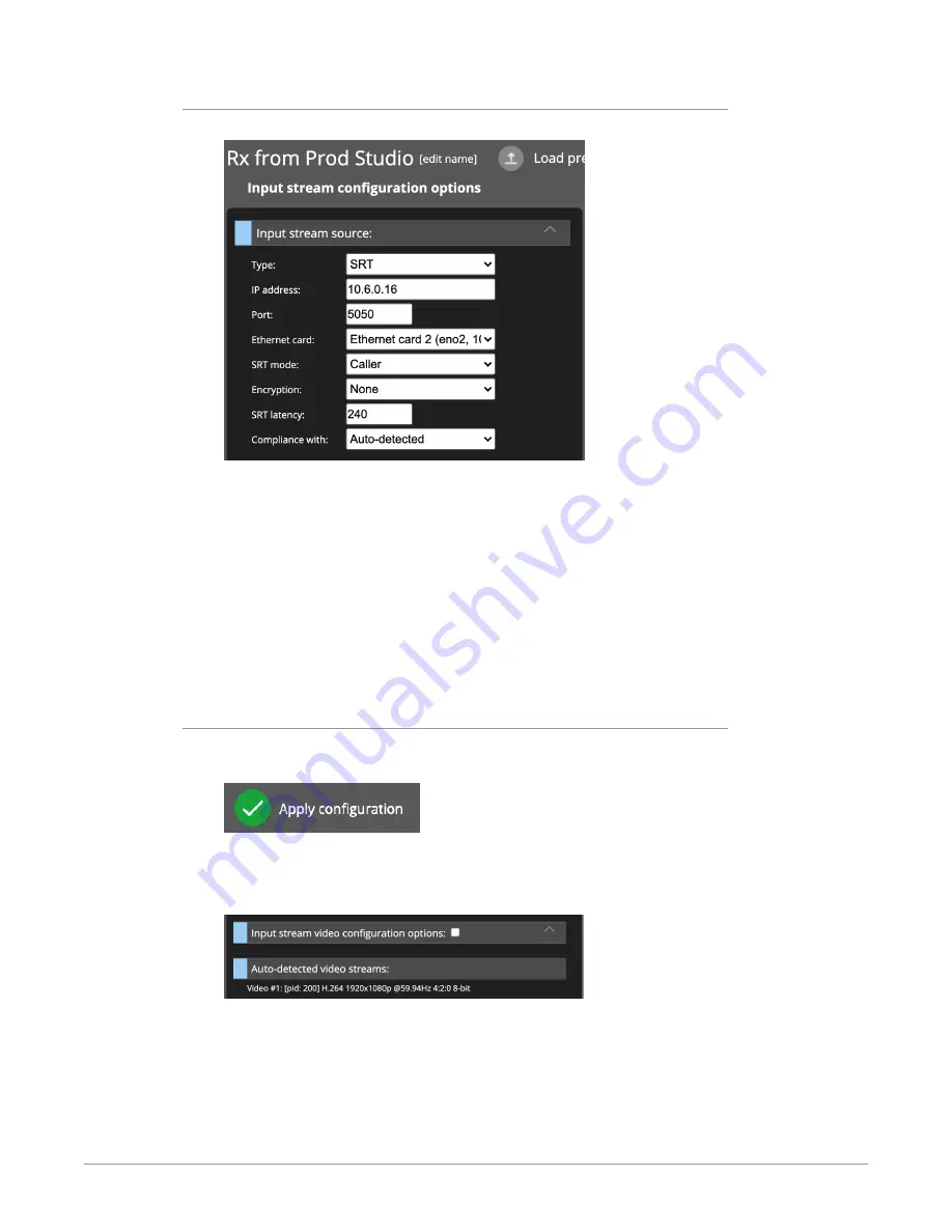 AJA BRIDGE LIVE Installation And Operation Manual Download Page 57