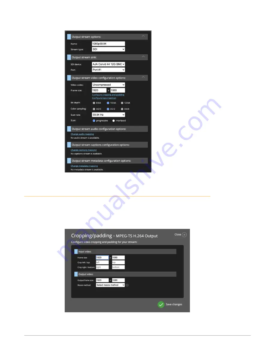 AJA BRIDGE LIVE Installation And Operation Manual Download Page 86