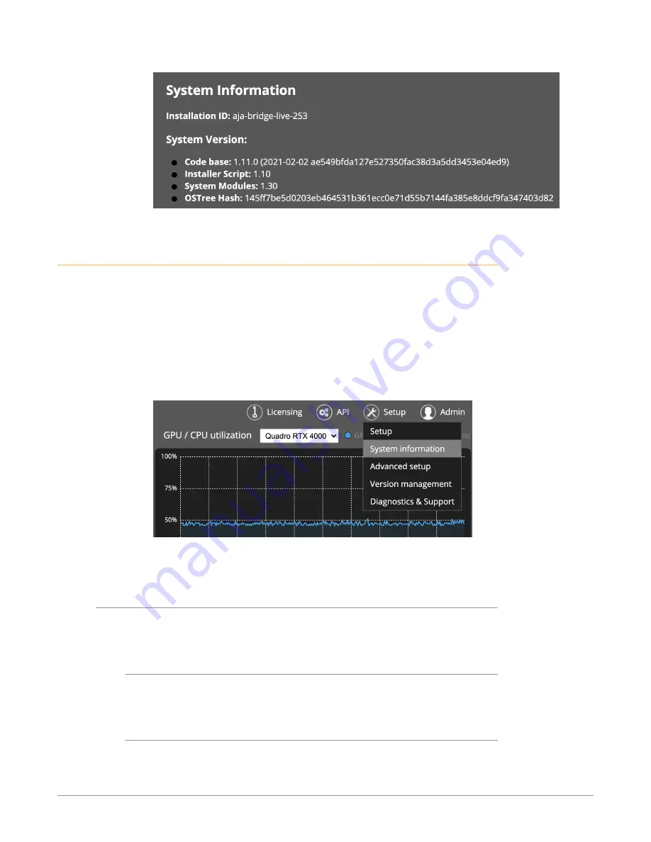 AJA BRIDGE LIVE Installation And Operation Manual Download Page 102