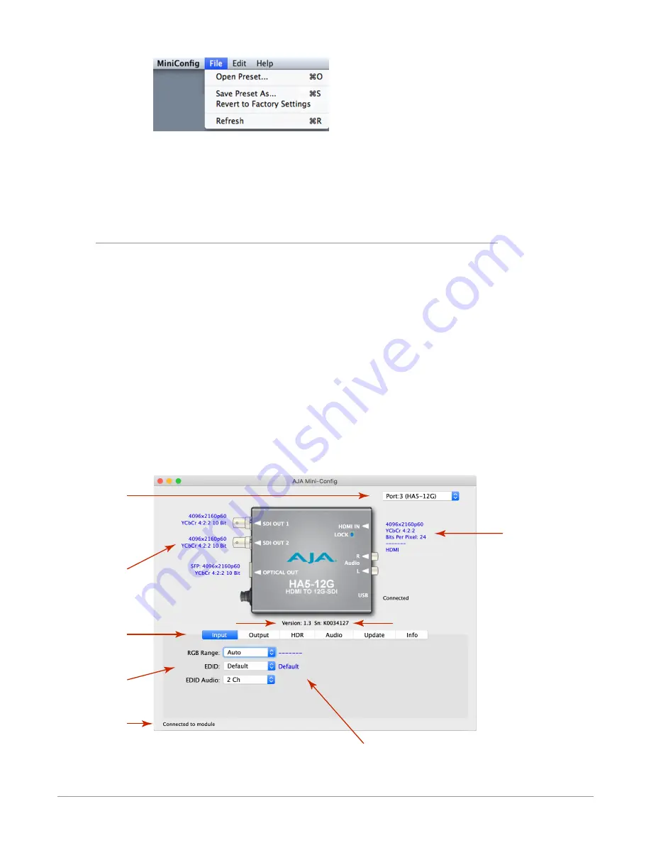 AJA HA5-12G Installation And Operation Manual Download Page 10