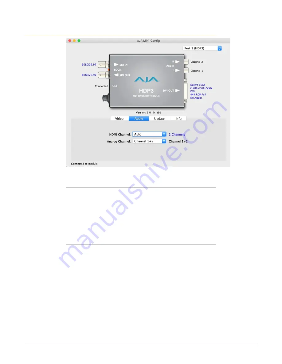 AJA HDP3 Installation And Operation Manual Download Page 17