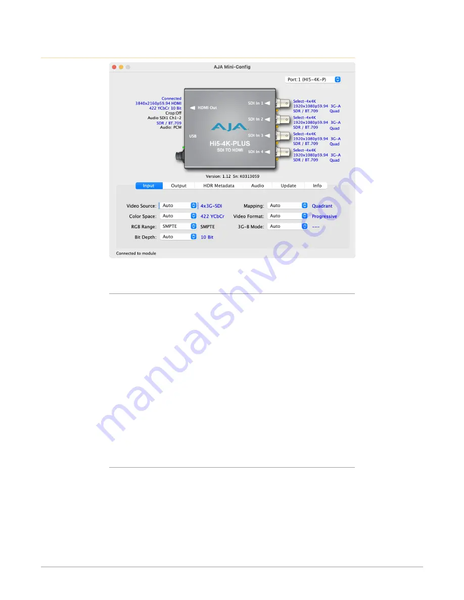 AJA hi5-4k-plus Installation And Operation Manual Download Page 13