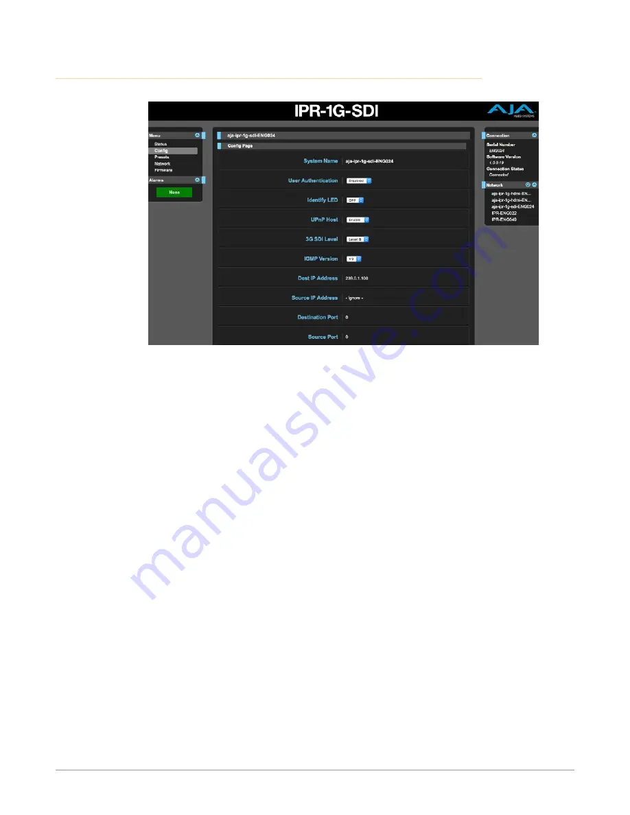 AJA IPR-1G-HDMI Installation And Operation Manual Download Page 26