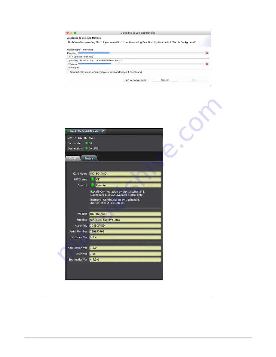 AJA OG-3G-AMD Installation And Operation Manual Download Page 23