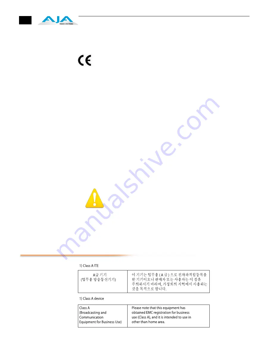 AJA R Series Installation And Operation Manual Download Page 12