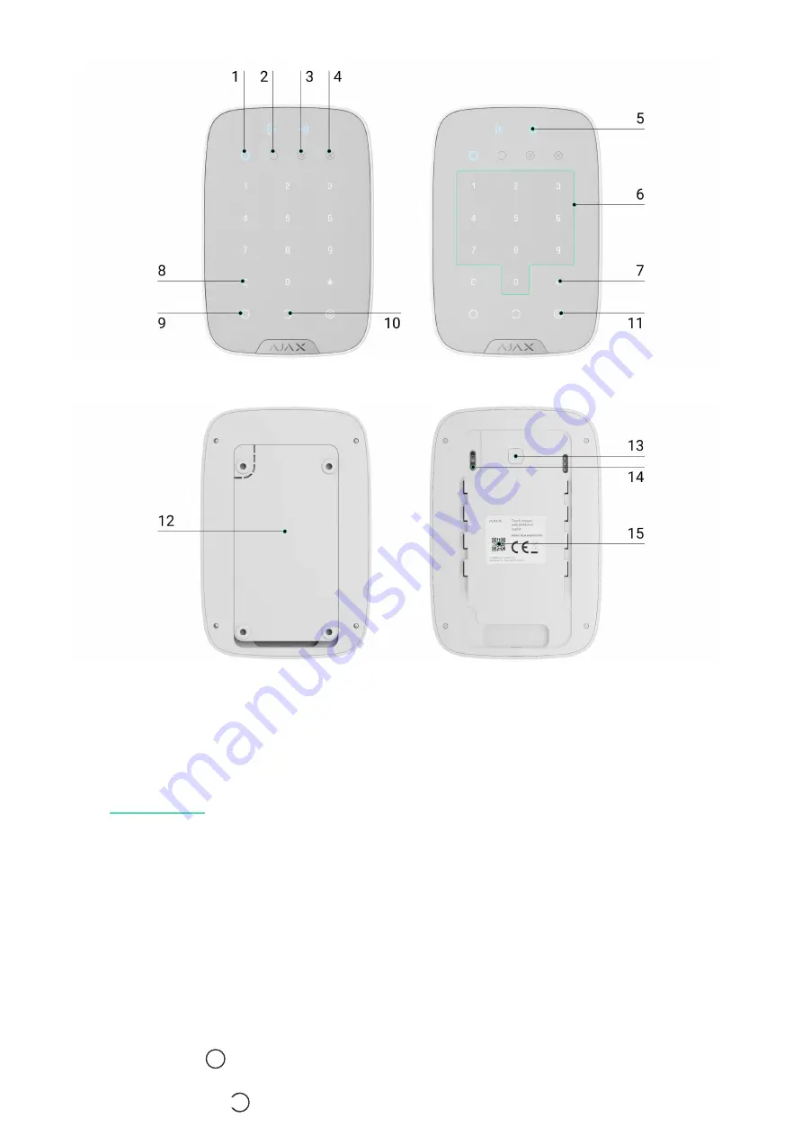 AJAX KeyPad Plus User Manual Download Page 2