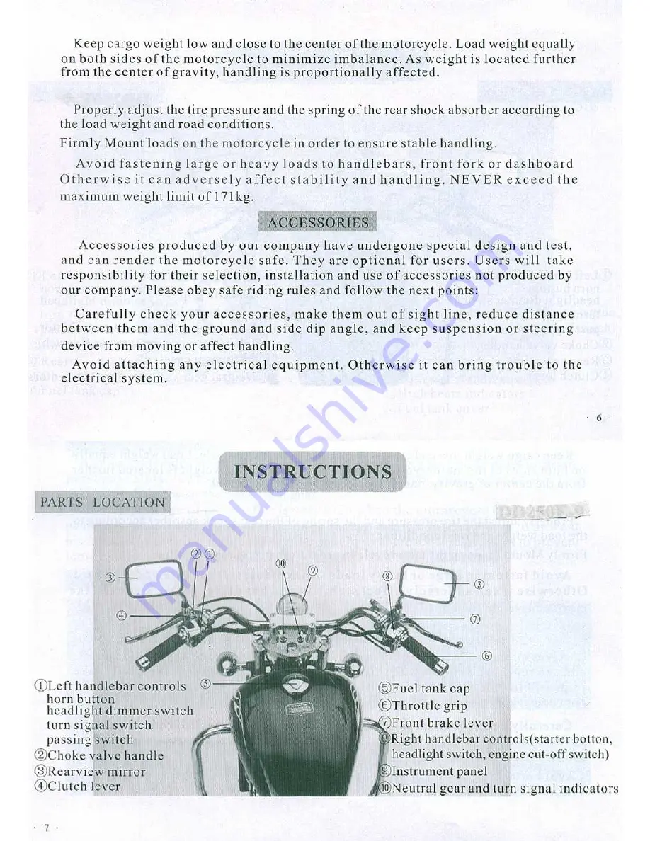 AJS Regal-Raptor DD250E-9 User Manual Download Page 4