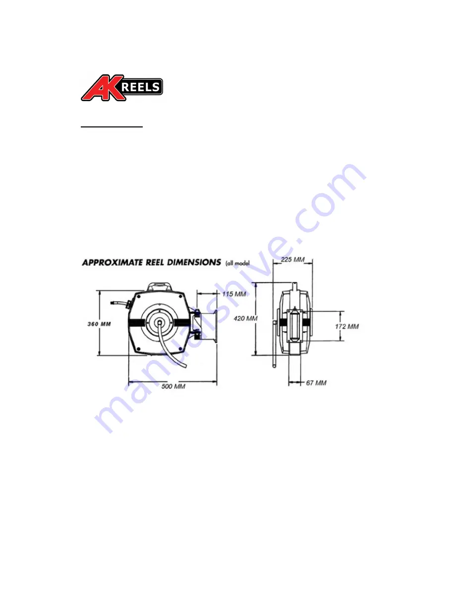 AK reels RC1300 Instruction Manual Download Page 3