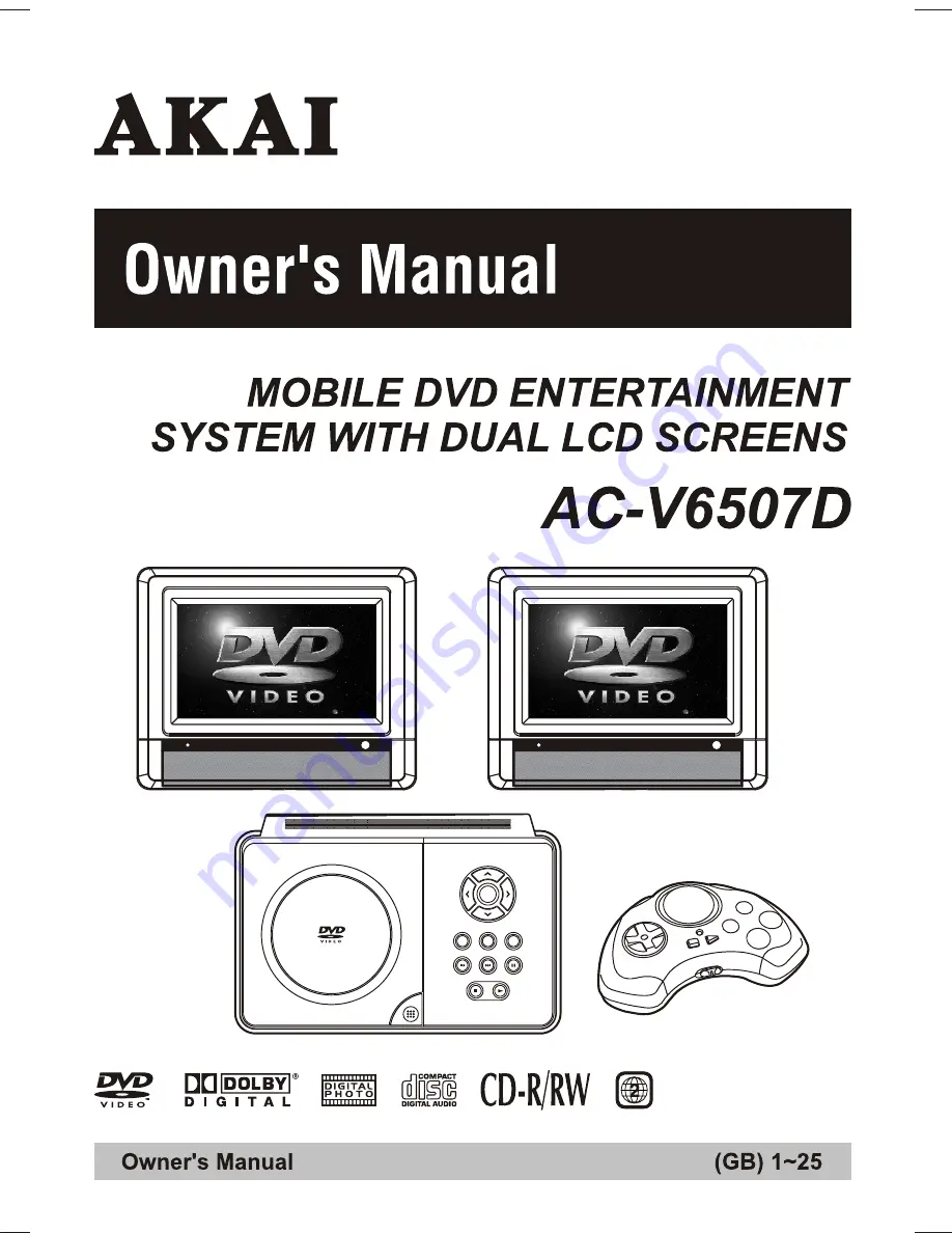 Akai AC-V6507D Owner'S Manual Download Page 1