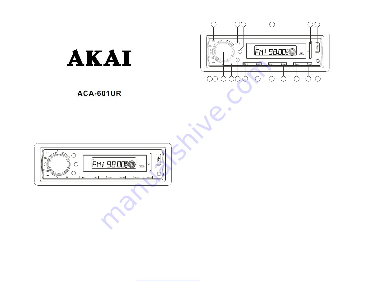 Akai aca-601ur Instruction Manual Download Page 3