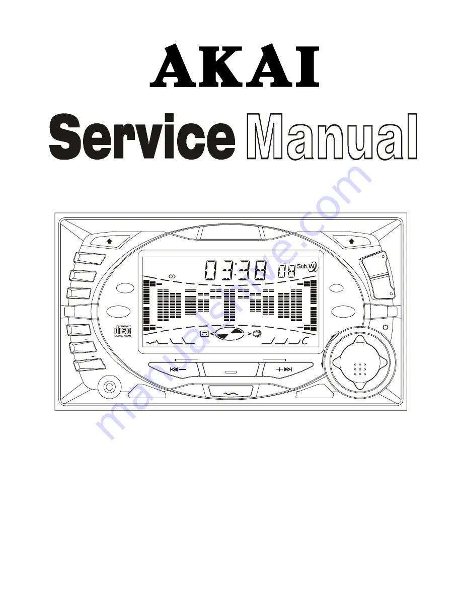 Akai ACR-17W Service Manual Download Page 1