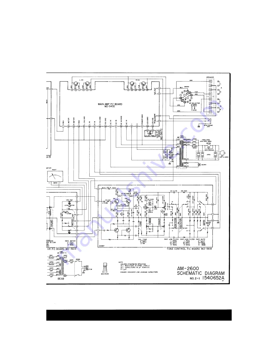 Akai AM-2600 Service Manual Download Page 24