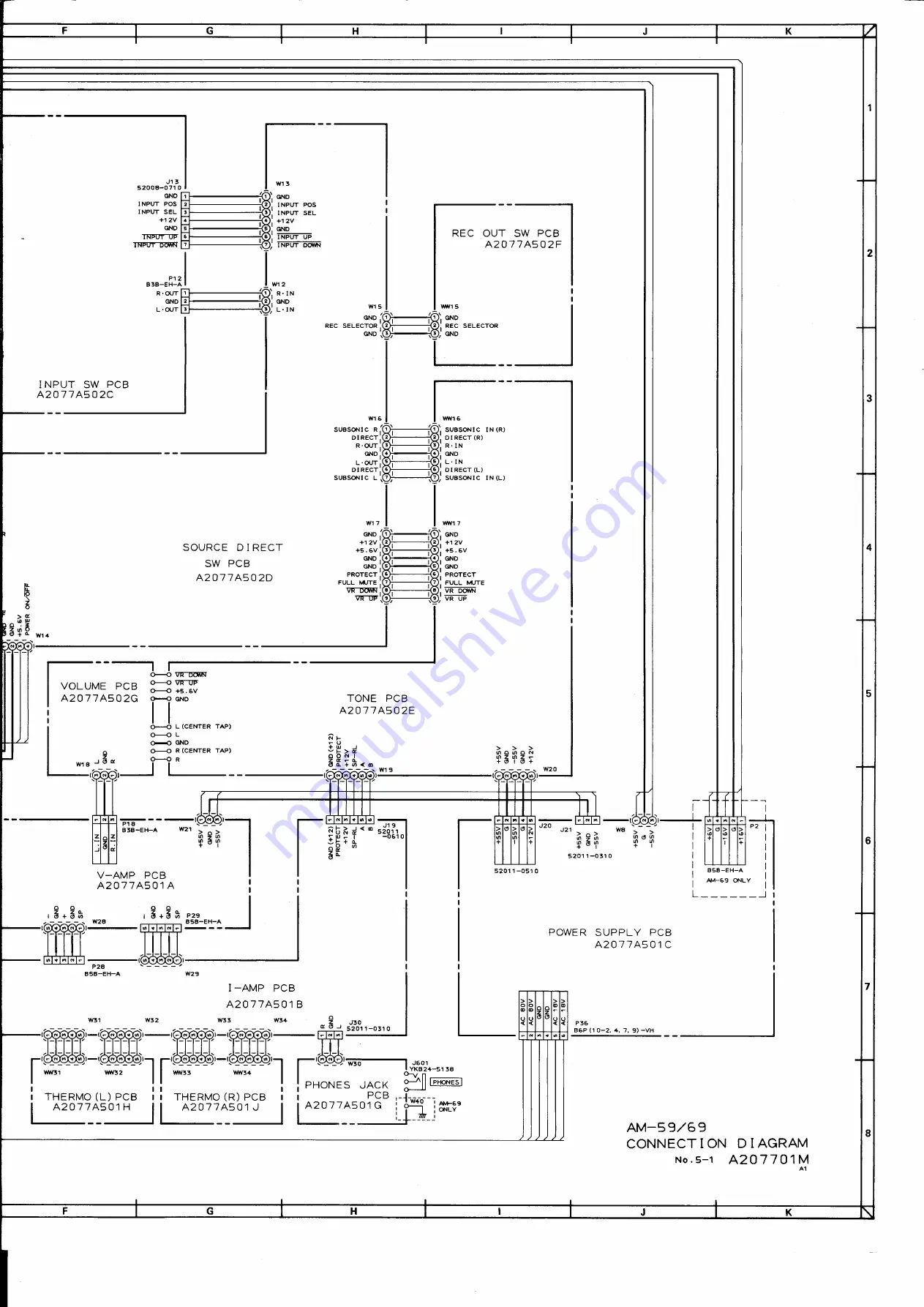 Akai AM-59 Schematic Diagrams Download Page 7