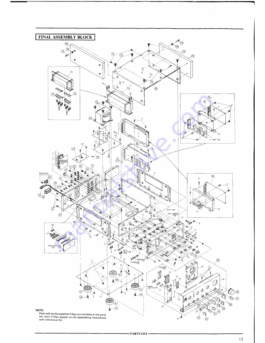 Akai AM 73 Serivce Manual Download Page 13