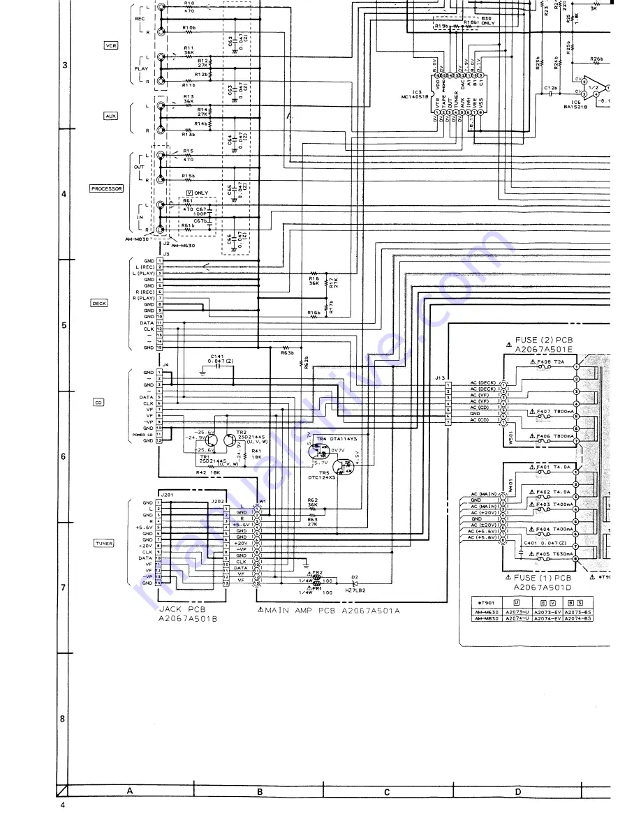 Akai AM-M630 Service Manual Download Page 41