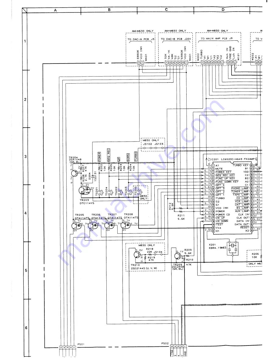 Akai AM-M630 Service Manual Download Page 53