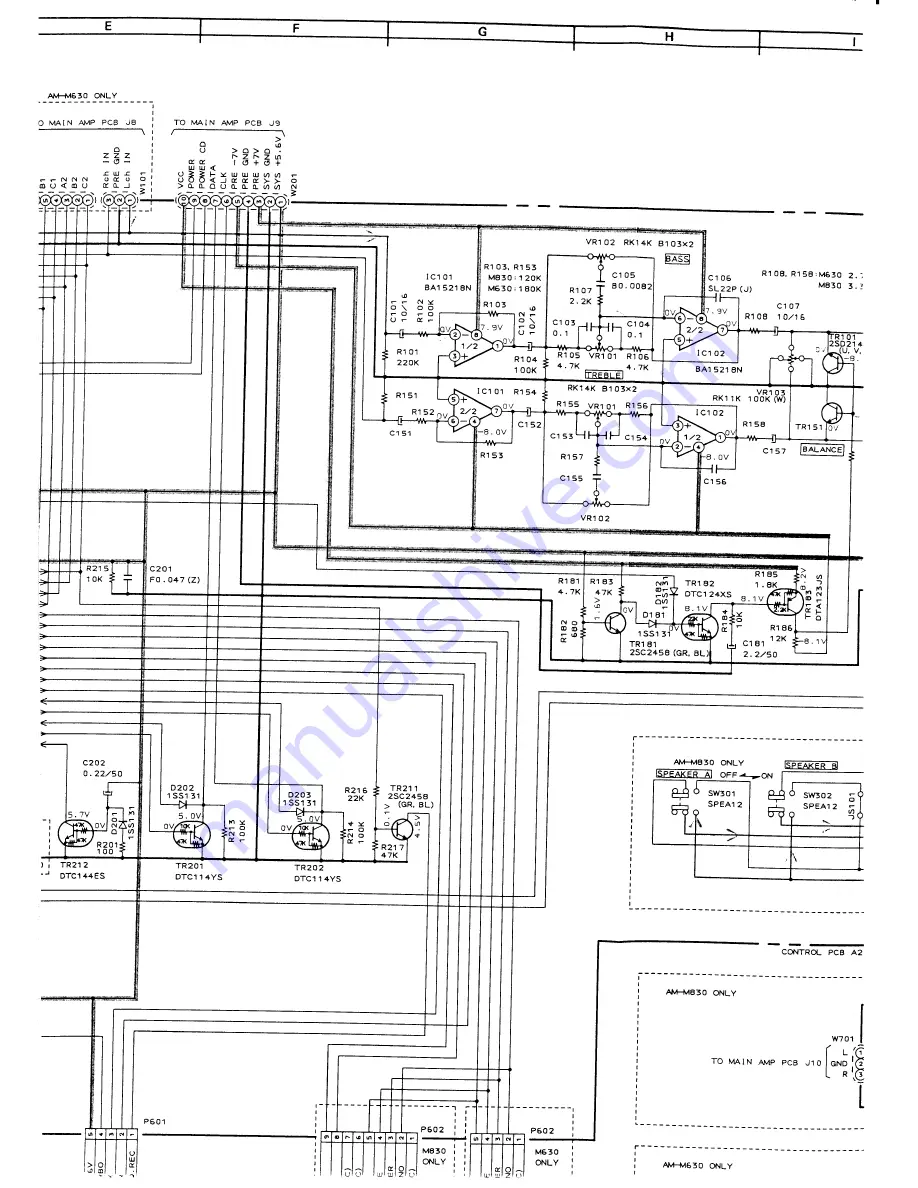 Akai AM-M630 Service Manual Download Page 55