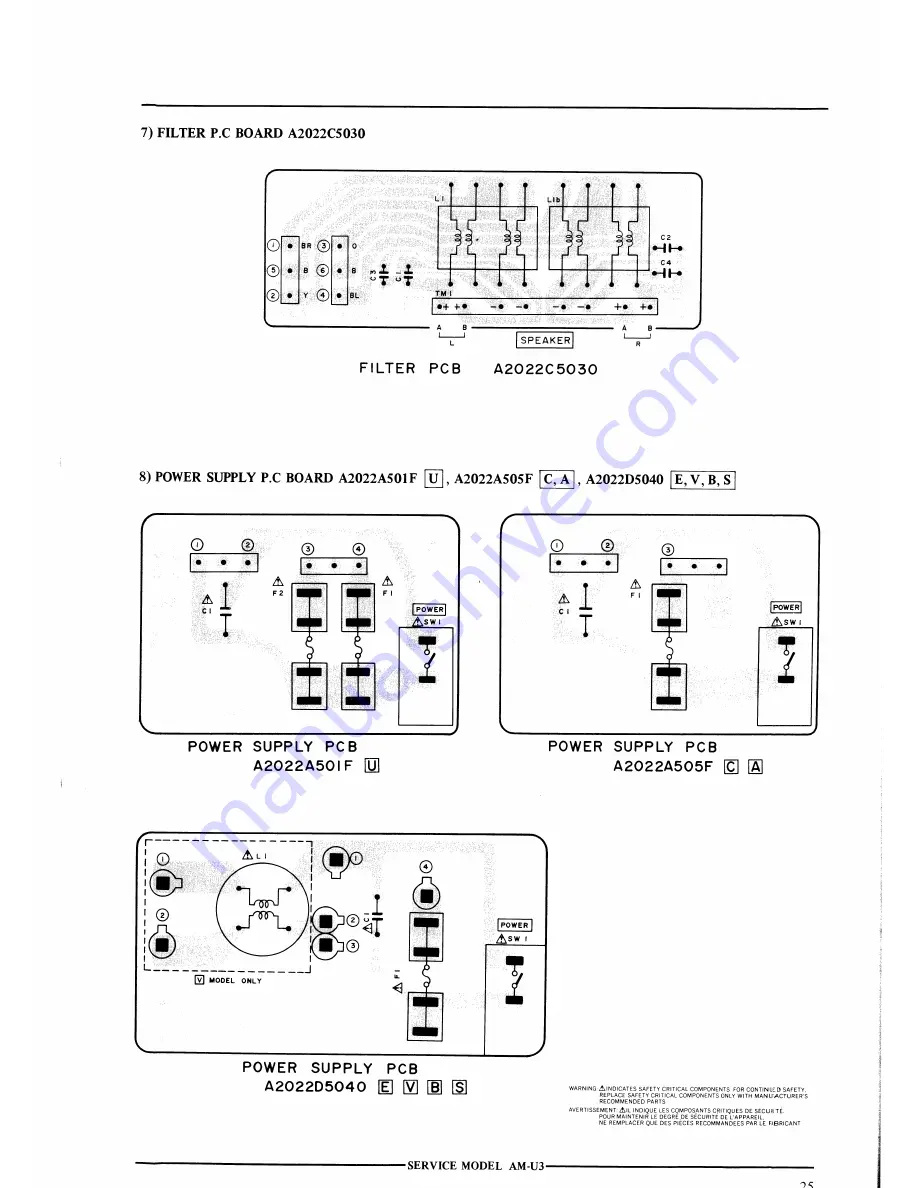 Akai AM-U3 Service Manual Download Page 27