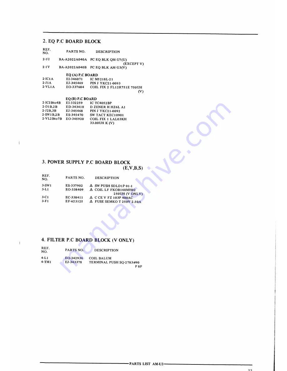 Akai AM-U3 Service Manual Download Page 35