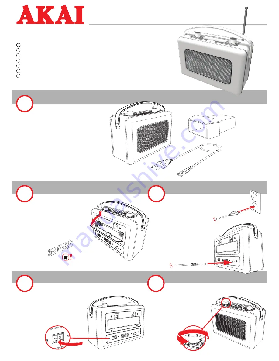 Akai APR200 Quick Start Manual Download Page 1