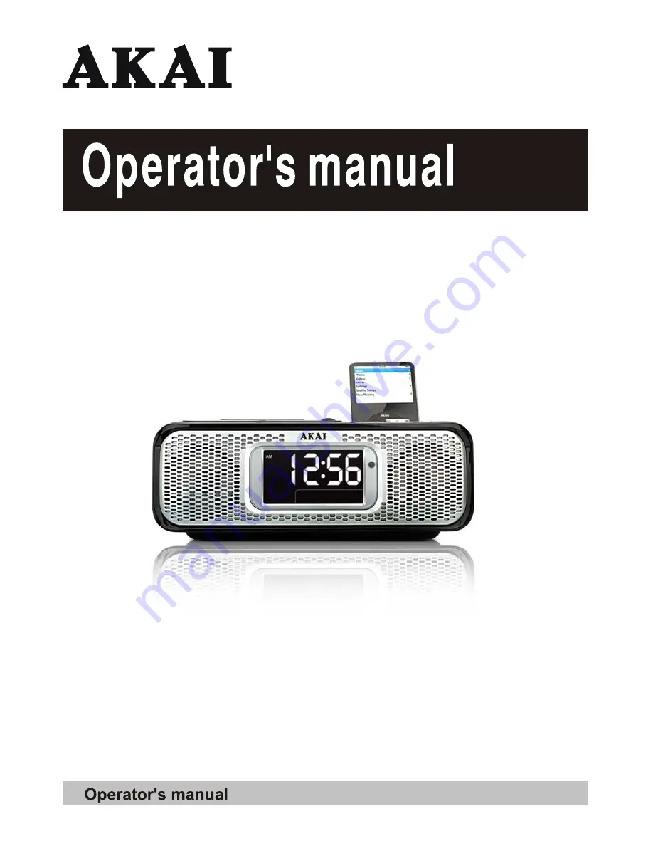 Akai ARC300I Operator'S Manual Download Page 1