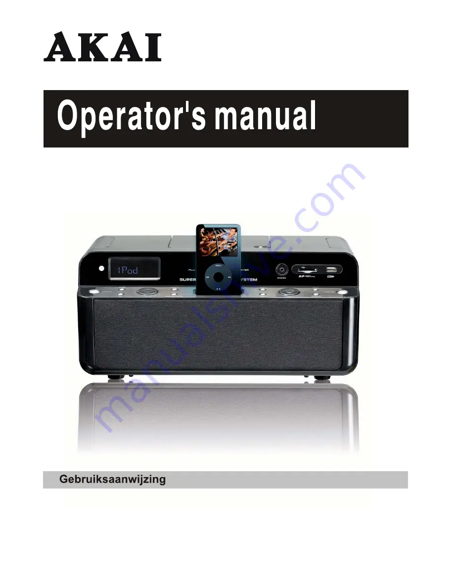 Akai ASB10i Operator'S Manual Download Page 1